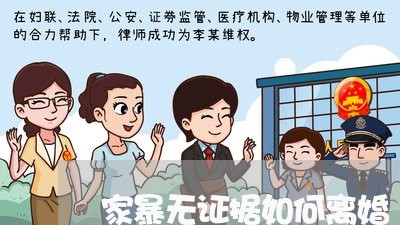 家暴无证据如何离婚/2023110373947