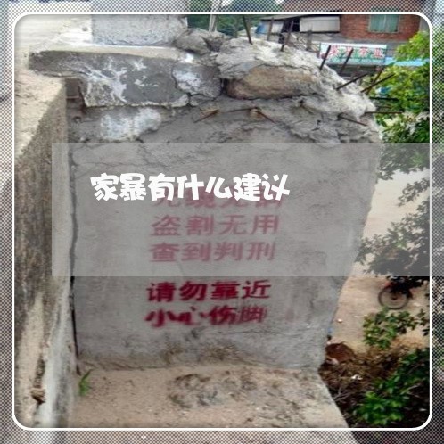 家暴有什么建议/2023091196138