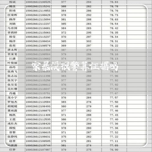 家暴没报警算证据吗/2023110689827