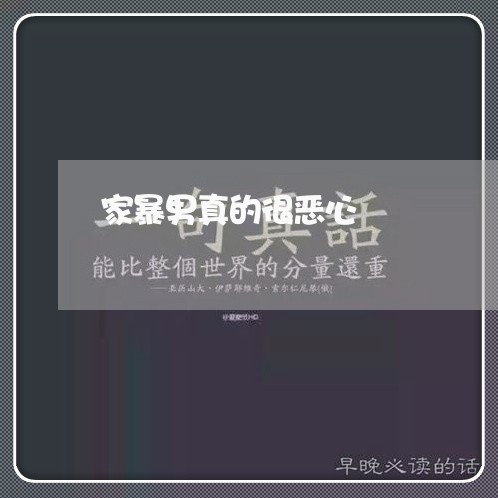 家暴男真的很恶心/2023101695046