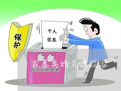 家暴离婚又遭毁容/2024010507020