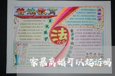 家暴离婚可以起诉吗/2023110560370