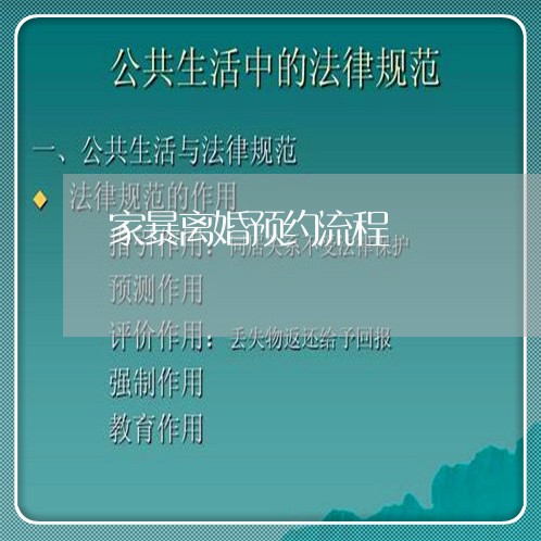 家暴离婚预约流程/2023092395947