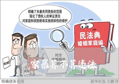 家暴算不算违法/2023090590581