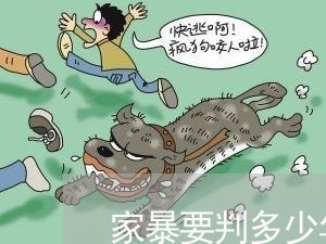 家暴要判多少年/2023121863806