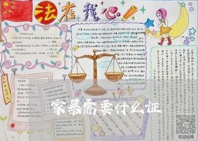 家暴需要什么证/2023090685926