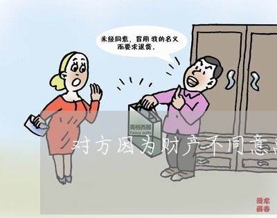 对方因为财产不同意离婚/2023111427047