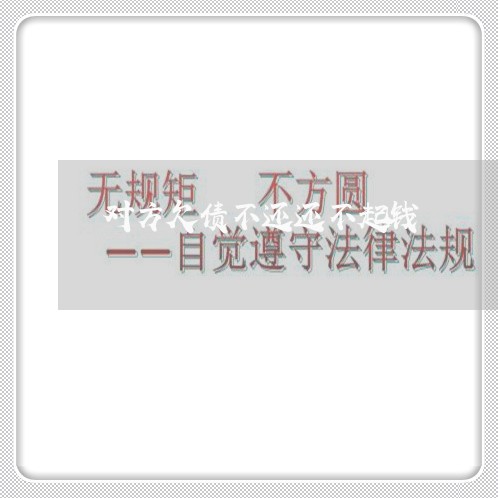 对方欠债不还还不起钱/2023111746169