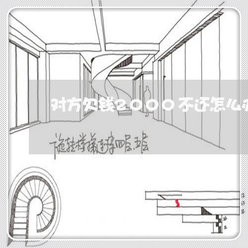 对方欠钱2000不还怎么办/2023112575926