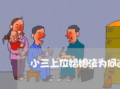 小三上位婚姻法为何通过/2023112481038