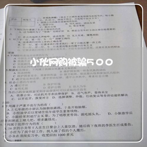 小伙网购被骗500/2023061359158