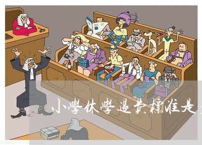 小学休学退费标准是多少/2023062112816