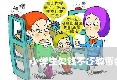 小学生欠钱不还教资会被抓吗/2023121018959