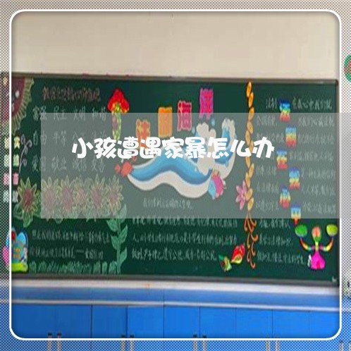 小孩遭遇家暴怎么办/2023110794726