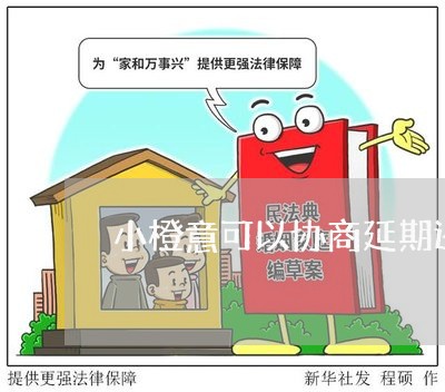 小橙意可以协商延期还款吗/2023100605928