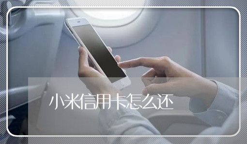 小米信用卡怎么还/2023072254726