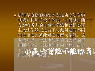 小赢卡贷能不能协商还款/2023100720606