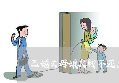 已婚丈母娘欠钱不还怎么办/2023120941395