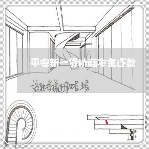 平安新一贷协商本金还款/2023100565835