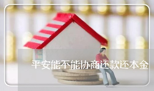 平安能不能协商还款还本金/2023100768180