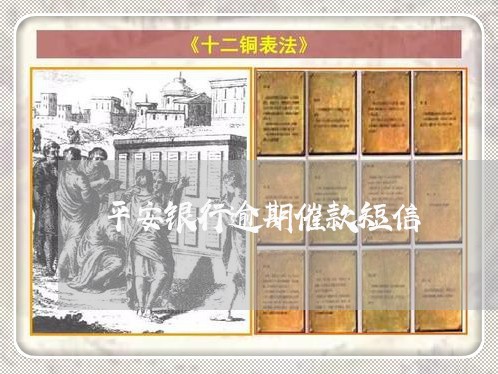 平安银行逾期催款短信/2023111447380