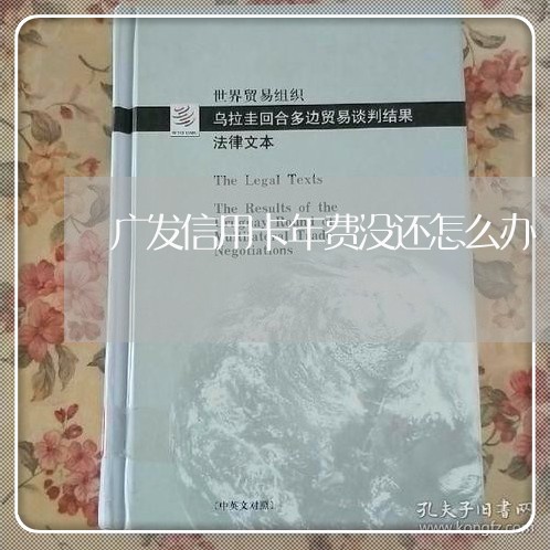 广发信用卡年费没还怎么办/2023081306949