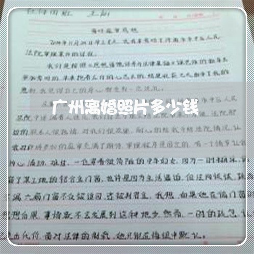 广州离婚照片多少钱/2023110540505