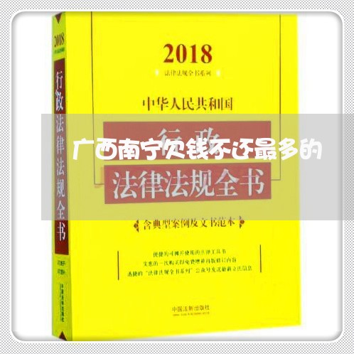 广西南宁欠钱不还最多的/2023092733602