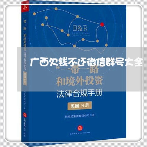 广西欠钱不还微信群号大全/2023092817237