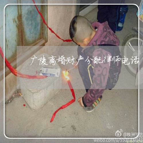 广陵离婚财产分配律师电话/2023111428361