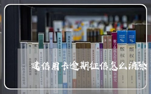 建信用卡逾期征信怎么消除/2023121748271