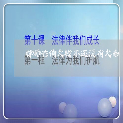 律师咨询欠钱不还没有欠条/2023092751505