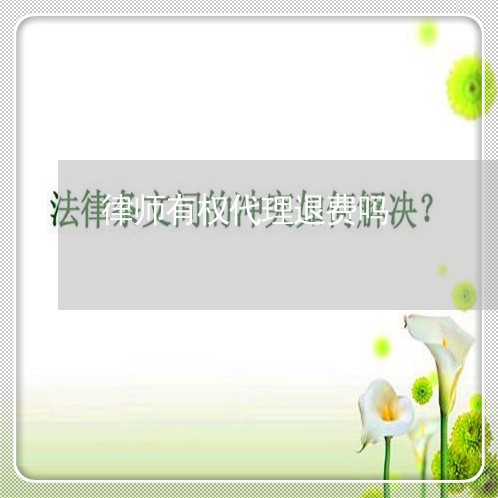 律师有权代理退费吗/2023052161704