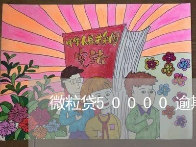 微粒贷50000逾期一年/2023072461138