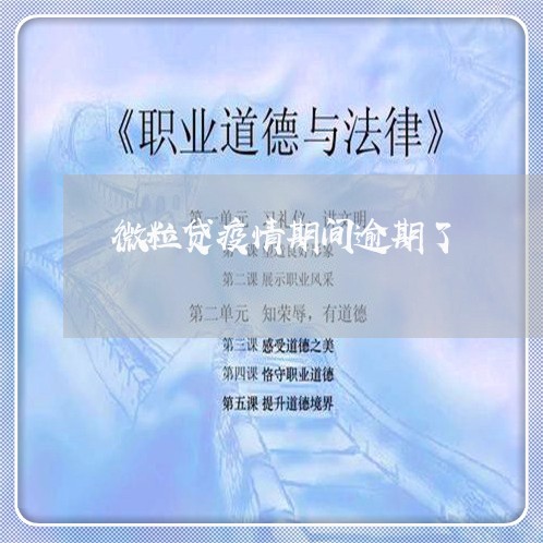 微粒贷疫情期间逾期了/2023081539268