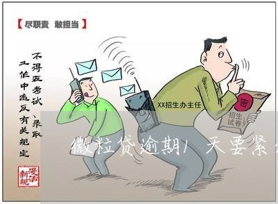 微粒贷逾期1天要紧么/2023081661401