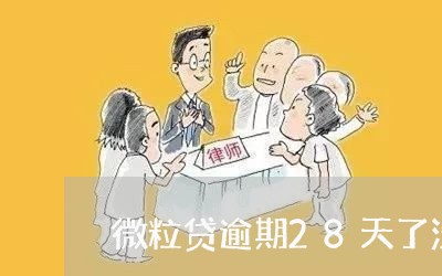 微粒贷逾期28天了没事吧/2023072453837