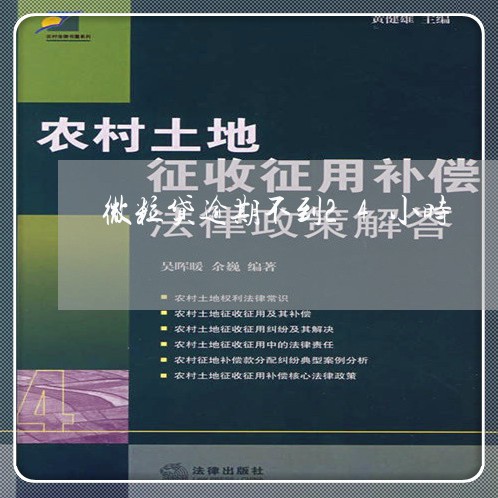 微粒贷逾期不到24小时/2023081607461