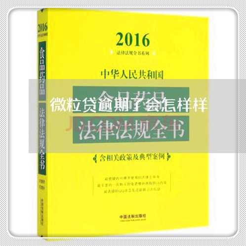 微粒贷逾期了会怎样样/2023081630502