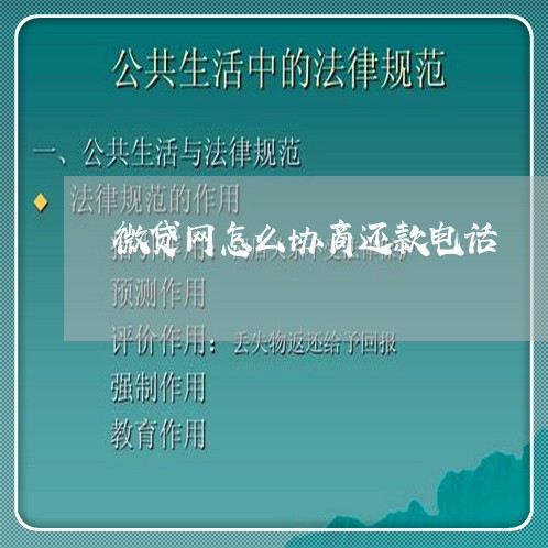 微贷网怎么协商还款电话/2023092548573