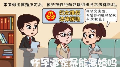 怀孕遭家暴能离婚吗/2023110430372