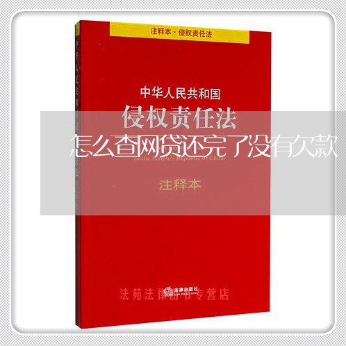 怎么查网贷还完了没有欠款/2023111698582