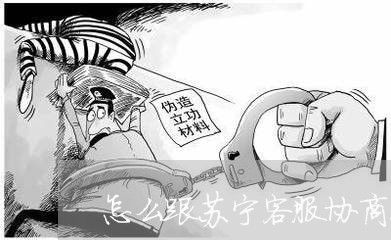 怎么跟苏宁客服协商还款/2023092437281