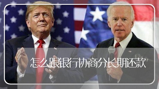 怎么跟银行协商分长期还款/2023100540491