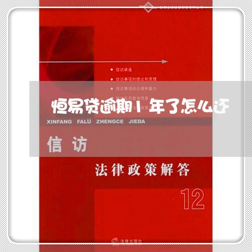 恒易贷逾期1年了怎么还/2023080353715