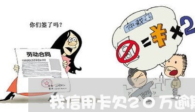 我信用卡欠20万逾期两年了/2023081282694