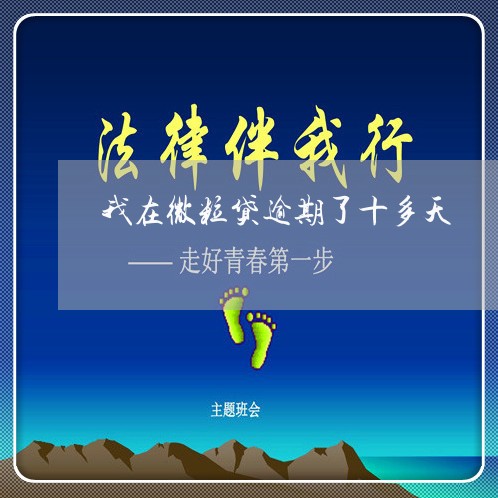 我在微粒贷逾期了十多天/2023072570492