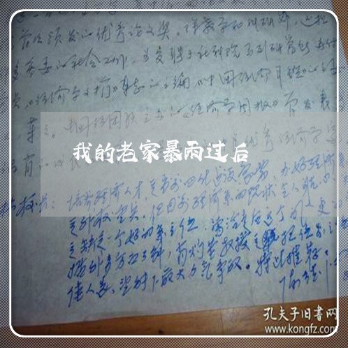 我的老家暴雨过后/2023101436258