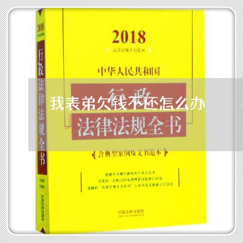 我表弟欠钱不还怎么办/2023110105848