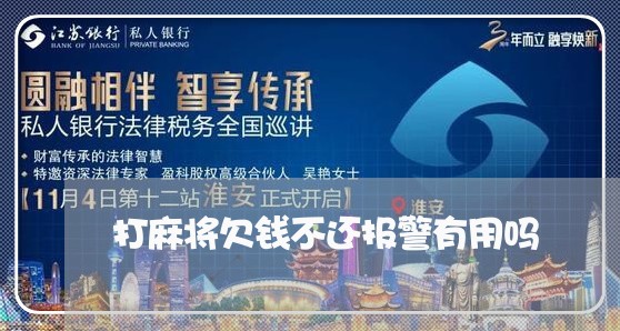 打麻将欠钱不还报警有用吗/2023120589382